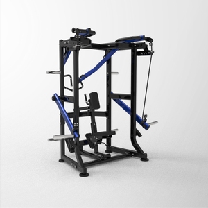 Machine de Rameur à Double Rail en Acier pour Rangement en Rangée, à Charge par Plaques, Réglable, pour Entraînement de <span class=keywords><strong>Dos</strong></span> et Bras, Musculation et Fitness - Product Image 1