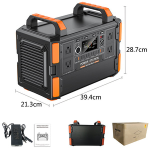 Estación de Energía Portátil JiQi de 1200W y 1008Wh, Onda Sinusoidal Pura, Fuente de Energía de Respaldo para Exteriores con Panel Solar y Múltiples Tomas de Corriente - Product Image 1