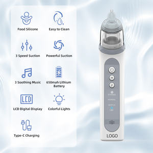 X70 aspiratore nasale elettrico per bambini a bassa pressione in <span class=keywords><strong>Silicone</strong></span> alimentare per aspirazione nasale per neonati forniture per bambini - Product Image 3