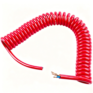 Câble électrique spiralé H05BQ-F H07BQ-F rouge à 2 ou 3 conducteurs, câble enroulé pour extérieur - Product Image 3
