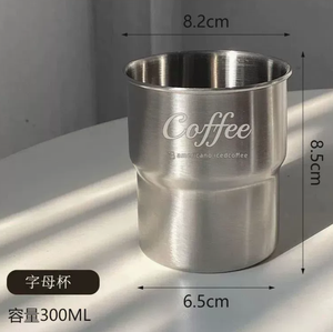 DFM300 300ml 500ml Tasses à café portables empilables en acier inoxydable SUS 304 pour l'extérieur, personnalisation de la marque - Product Image 3