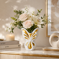 Vase en céramique en forme de papillon, art moderne, décoration de la maison, salon, table à manger, accessoires de décoration de bureau, décorations de mariage