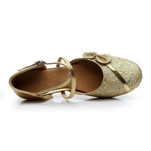 Nuevos Zapatos de Baile Latino para Niñas con Purpurina de PU, Suela de Gamuza Suave, Zapatos de Baile de 3.5cm para Niñas, Zapatos de Baile de Salón para Niñas <span class=keywords><strong>Cha</strong></span>-<span class=keywords><strong>cha</strong></span> - Product Image 3