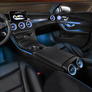 Éclairage d'ambiance intérieur amélioré W205, 3 couleurs, <span class=keywords><strong>64</strong></span> couleurs, pour grilles de ventilation Mercedes-Benz Classe <span class=keywords><strong>C</strong></span> W205 GLC X253, lumière de ventilation 12V A/<span class=keywords><strong>C</strong></span> - Product Image 2