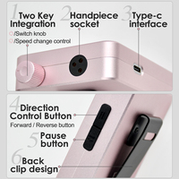 Maryton 35000 tr/min perceuse à ongles manucure e-file outil pour enlever le vernis à ongles