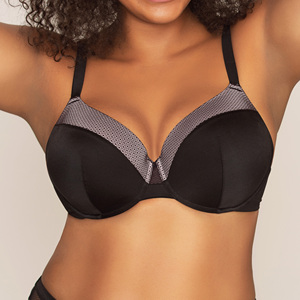 Ladymate ODM/OEM Soutien-gorge T-Shirt rembourré pour femmes Soutien-gorge à armatures pour femmes Soutien-gorge à armatures pour femmes 32D - 42F Soutien-gorge complet grande taille - Product Image 3