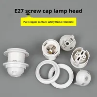 Douilles de lampe à vis E27/E14 Risinglights, accessoires d'éclairage 250V, en matériau PTE, courant 4A, garantie 2 ans