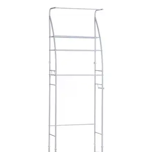 <span class=keywords><strong>3</strong></span>-Tier çevre dostu katlanabilir vitrin rafı banyo depolama organizatör tuvalet depolama raf raf üzerinde - Product Image 6