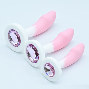 Kit de Entrenamiento con Tapón Anal de Silicona con Joyas - Resistente al Agua, Color y Tamaño Personalizables para Mujeres Adultas - Product Image 6