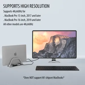 맞춤형 9 포트 도킹 스테이션 노트북 35Mm 오디오 Usb C 4K 30Hz HDMI 도킹 스테이션 Macbook 카드 리더