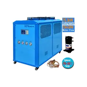 75kW/20TR/20Ton/30HP Air Cooled Industrial Air Dingin Chiller Mesin