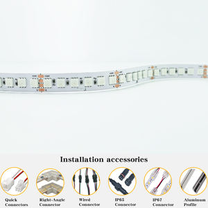 Slimme 5050 RGB LED stripverlichting 120LEDs/m APP afstandsbediening flexibele stripverlichting 24V 12V Party Bar Vibes LED stripverlichting 5m - Product Image 5