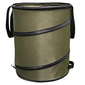 Outdoor Pop Up 10/24/30 Gallon Collapsible Trash Can for Camping Recycling and Garden Yard