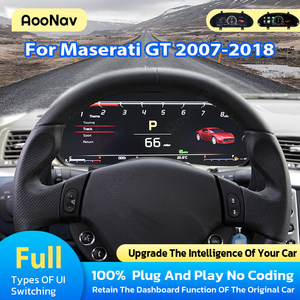 AOONAV Car LCD Digital Cluster For Maserati GranTurismo GT GC 2007-2018 Instrument Dashboard Panel Virtual Speedometer Display - Product Image 2