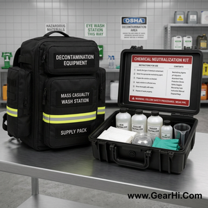 Sac de transport robuste en nylon Cordura 1000D pour équipement de décontamination, kit de neutralisation chimique, station de douche de terrain - Product Image 3