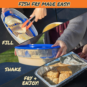 Boîte à cuisses de poulet frites, outil à pain anti-poussière intégré, bol à nouilles avec couvercle, shaker à poisson, shaker à poisson avec plateau intégré - Product Image 3