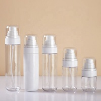 Bouteille de pulvérisation de brouillard de toner cosmétique vide en plastique PET de 100ml Bouteille de pulvérisation de brouillard nano pour l'utilisation de lotion cosmétique de toner de parfum