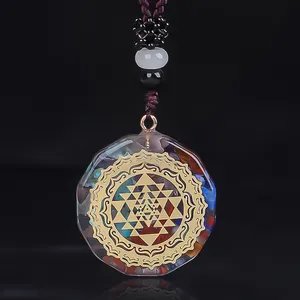 Ожерелье из оргона с радужными кристаллами чакра рейки, ожерелье из оргонита для защиты от излучения EMF