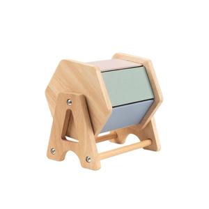 YC Montessori Pendidikan Anak Usia Dini Drum Tekstil Kayu Bersertifikat CE untuk Pengenalan Warna & Pelatihan Berpikir Mainan Bayi - Product Image 5