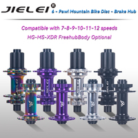 JIELEI Premium MTB Hubset - 32H 110x15mm avant 148x12mm arrière-pour 12 vitesses avant et arrière paire 120 coups de feu