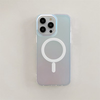 Étui de téléphone de luxe en TPU antichoc avec support de téléphone pour les téléphones mobiles magnétiques 11/12/13/14/15/16 Pro Max