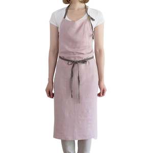 Dernière Conception 100% Coton Lin Chanvre Café Tablier - Product Image 3