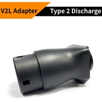 Adaptateur de décharge V2L de type 2 avec verrou antivol pour véhicule électrique 16A 240V, connecteur véhicule-chargeur certifié CE RoHS