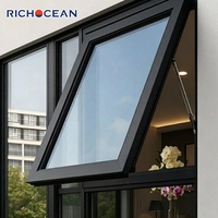 Ventanas de Aluminio Herméticas RICHOCEAN, Ventanas Arquitectónicas con Aislamiento Acústico y Ahorro de Energía, Ventana Abatible hacia Afuera