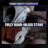 Personnalisable S925 Argent 10K/14K Or Massif Coupe Ronde VVS Moissanite Bague de Fiançailles Nouveau Design pour Hommes