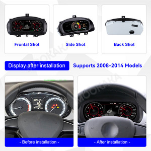 MOOKAKA 12.3 pollici Linux System per VW Skoda <span class=keywords><strong>Fabia</strong></span> <span class=keywords><strong>2008</strong></span> - 2014 LCD per auto pannello digitale tachimetro quadro strumenti per auto - Product Image 3