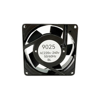 Ventilateur axial haute température 120 mm 120x120x38 220V-240V électrique OEM/ODM à pales en plastique, roulement à bille, 2500 tr/min pour four/séchoir