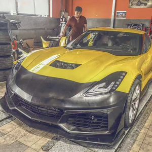 Pare-chocs avant et grand contour de pare-chocs avant en matériau PP de haute qualité 2016+ Convient à Chevrolet pour Corvette C7 Zr1 - Product Image 3