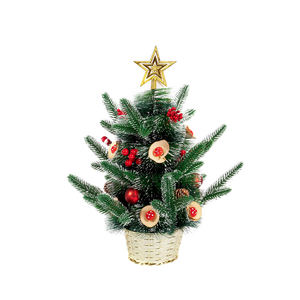 Mini bouteille brosse arbres avec Base en bois <span class=keywords><strong>Pot</strong></span> de fleur Base artificielle <span class=keywords><strong>petit</strong></span> arbre de noël 5 tailles minuscule pin - Product Image 2