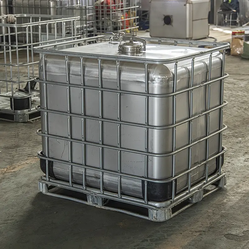 1000 Liter Multi-Use Stainless Steel Water Storage IBC Totes Tank