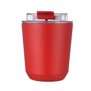 Gobelet de voyage isotherme en acier inoxydable à double paroi de 280 ml, avec couvercle transparent et logo personnalisé – 10ème édition mini tasse à café - Product Image 2