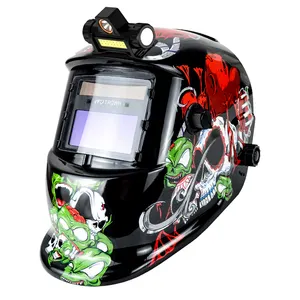 TRQ 자동 어둡게 렌즈 디지털 용접 헬멧 용접기 헬멧 마스크