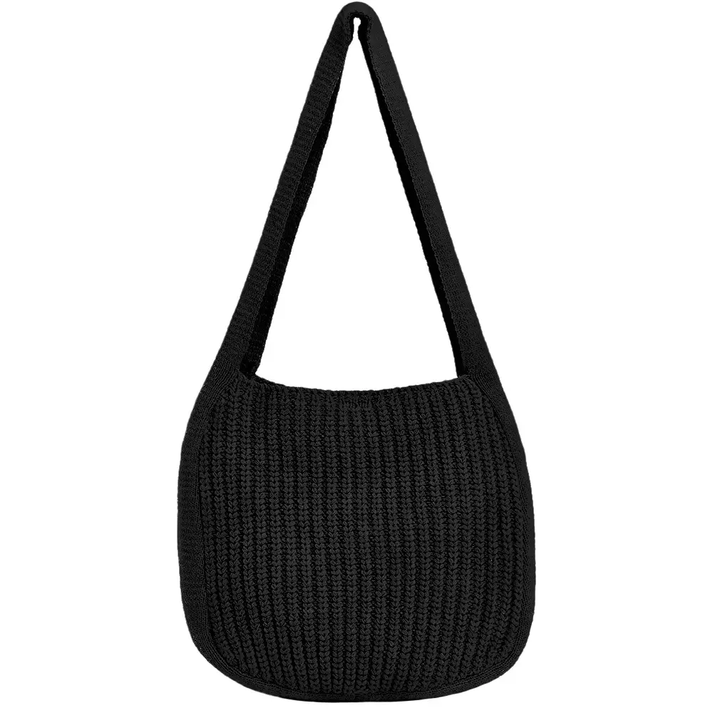 Women's Shoulder Handbags Crocheted Bags Large knit Tote bag aesthetic for school cute Beach Bag