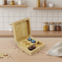 Boîte en bambou de haute qualité pour capsules de café en gros