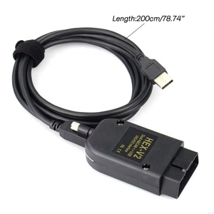 Outil de Diagnostic Automobile V25.3 HEX V2 <span class=keywords><strong>VCDS</strong></span> ATMEGA162 FT232 OBD2, Scanner HEX VII pour Véhicules Volkswagen Audi VW (NON MQB) - Product Image 6