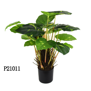 Senmasine stili multipli 60cm 21 testa palma artificiale/sempreverde/Monstera Deliciosa/Pothos lascia piccola fabbrica di piante finte - Product Image 3