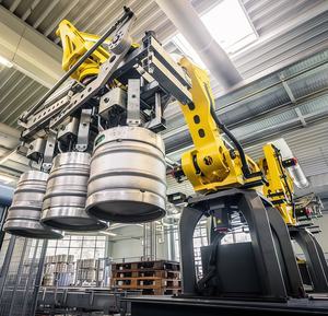 <span class=keywords><strong>Robot</strong></span> <span class=keywords><strong>industriel</strong></span> 4 axes FANUC M-410iC/500, charge utile 500 kg, bras 3143 mm, palettisation de sacs et de cartons avec ventouse pneumatique - Product Image 1