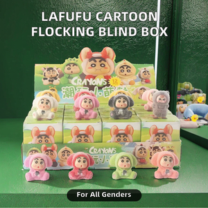 Adorabile Lalubu Mini bambola nuovo cartone animato floccante scatola cieca alto livello di aspetto decorazione da tavolo modello di moda animale tema - Product Image 2