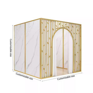 ฉากกั้นห้องโลหะติดผนังสำหรับร้านอาหารห้องส่วนตัวทำเล็บร้านเสริมสวยร้านเสริมสวยจัดงานแต่งงานวันเกิด - Product Image 6