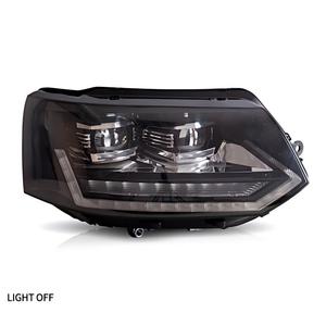Fari LED Sequenziali per <span class=keywords><strong>VW</strong></span> <span class=keywords><strong>Caravelle</strong></span> <span class=keywords><strong>T5</strong></span> 2011-2015 Transporter Multivan, Gruppo Luci Anteriori con Proiettore DRL, Vendita all'Ingrosso - Product Image 4