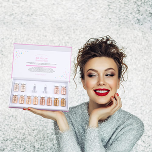 Sérum pour éclaircir le teint Kit Sérum pour le visage ADN de saumon Ampoule dorée Booster BB Kit de démarrage pour le soin de la peau - Product Image 5