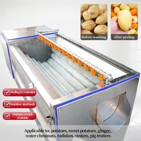 Goede Kwaliteit Automatische Fruit & Groente Schilmachine Roestvrijstalen Ui Aardappel Cassave Knoflook Schilmachine