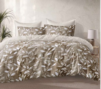 Offre Spéciale – Ensemble de Couette Luxe Imprimé 100% Microfibre 90 g/m² avec Housse de Couette et Taies d'Oreiller pour Lit Queen et King Size