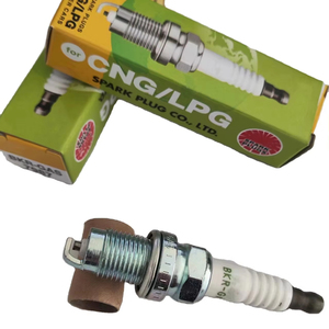 หัวเทียนนิกเกิลคูเปอร์ NG-K 7987 BKR-GAS ใหม่ CNG <span class=keywords><strong>LPG</strong></span> สำหรับเครื่องยนต์ก๊าซธรรมชาติ Prius ไฮลักซ์ Rush Corona - Product Image 1