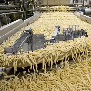 산업 완전 자동 감자 튀김 기계 칩 튀김 기계 감자 감자 튀김 기계