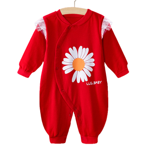 Biduole primavera e autunno tutina in cotone morbido per bambini vestiti autunnali traspiranti per neonati e bambine - Product Image 4